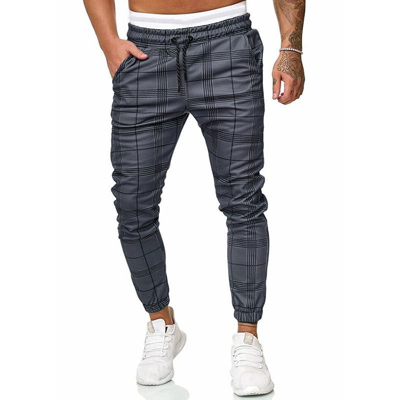 Fashionable men's elasticated waist trousers