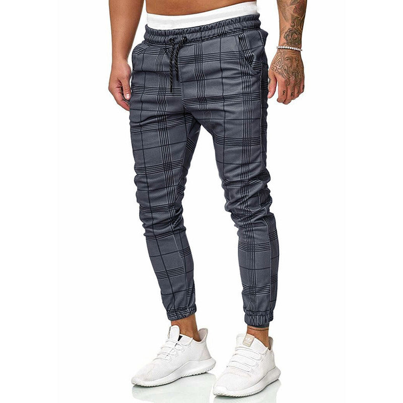 Fashionable men's elasticated waist trousers