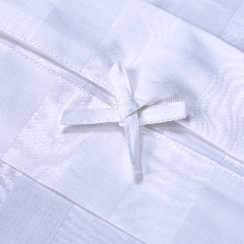 Cheap Cheap Price 240 Thread Count Duvet Cover Set Satin Stripe Wholesale Choice Hotels Bedding