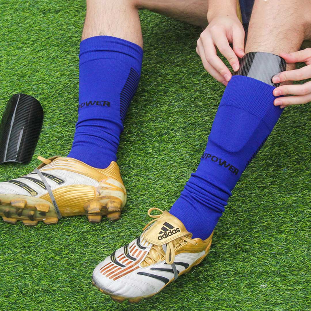 Custom Logo Carbon Fiber Soccer Shin Guard Lightweight Colorful Football Shin Guards