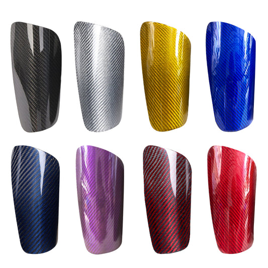 Custom Logo Carbon Fiber Soccer Shin Guard Lightweight Colorful Football Shin Guards