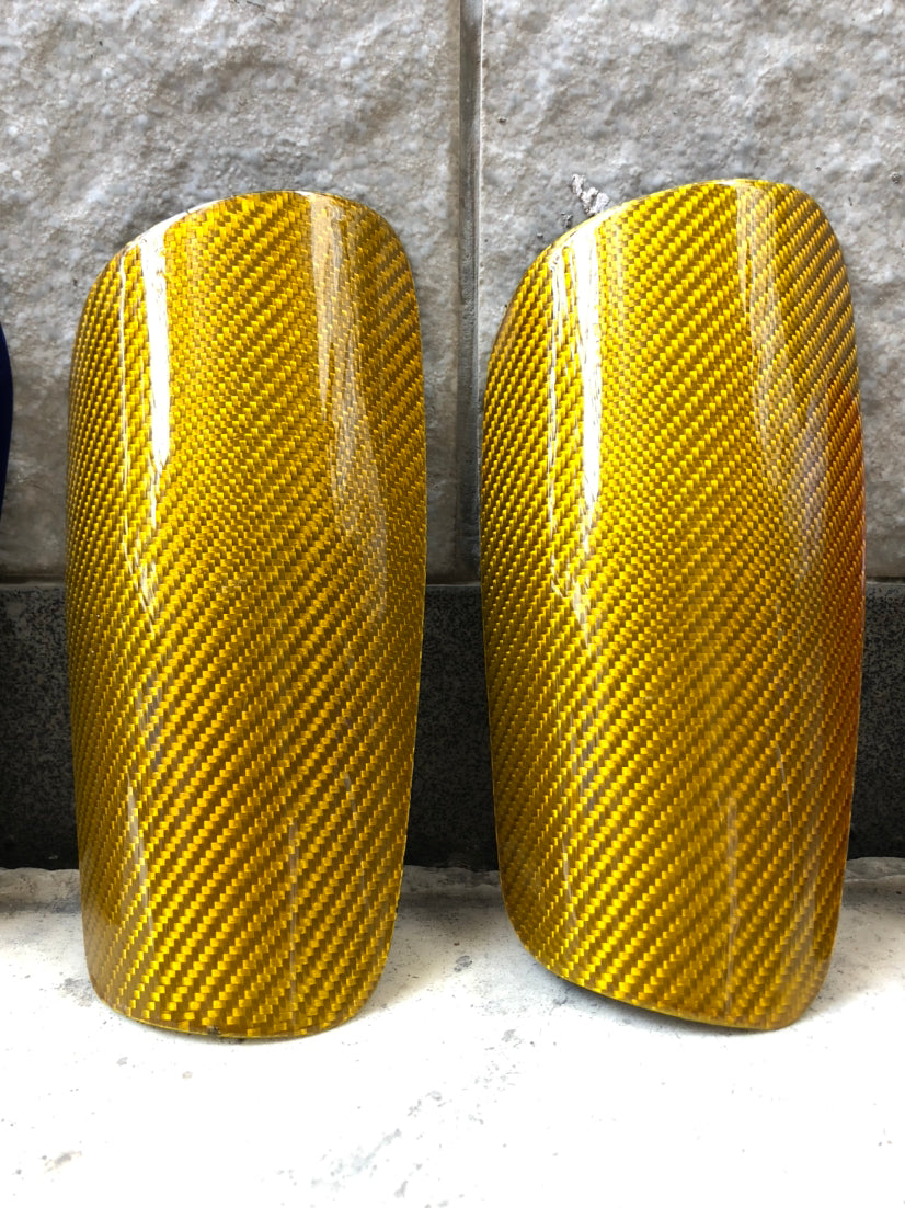 Custom Logo Carbon Fiber Soccer Shin Guard Lightweight Colorful Football Shin Guards