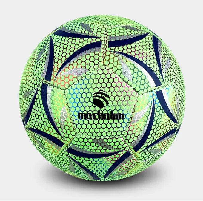 Glow in Dark Soccer Ball PU Football Soccer Custom Machine Sewn Practice Ball Soccer Ball Size 5