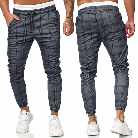Fashionable men's elasticated waist trousers