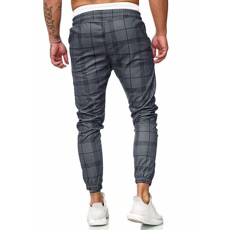 Fashionable men's elasticated waist trousers