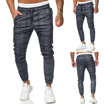 Fashionable men's elasticated waist trousers