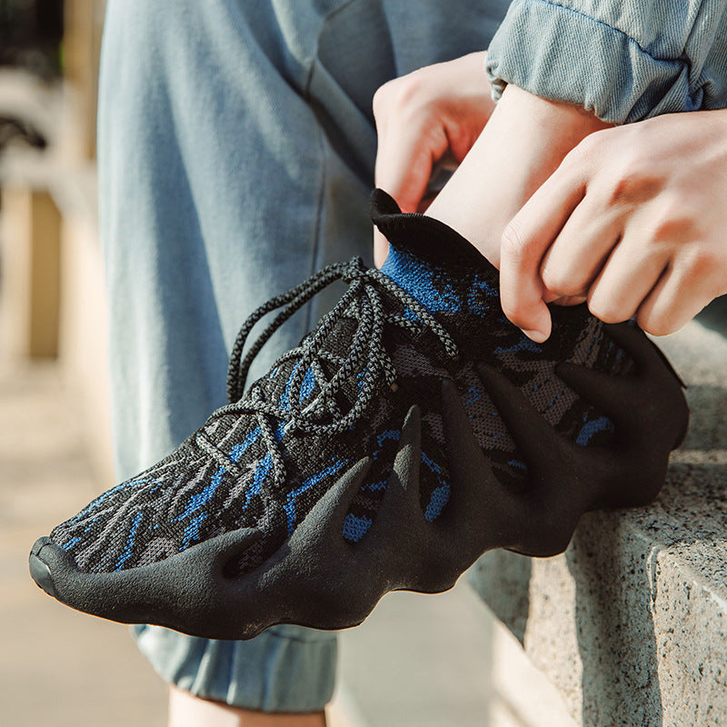 Men’s Fashion Running Sneakers – Black Athletic Shoes