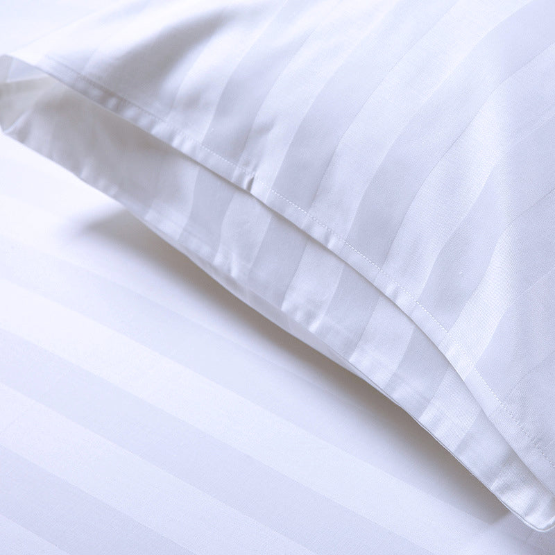 Cheap Cheap Price 240 Thread Count Duvet Cover Set Satin Stripe Wholesale Choice Hotels Bedding