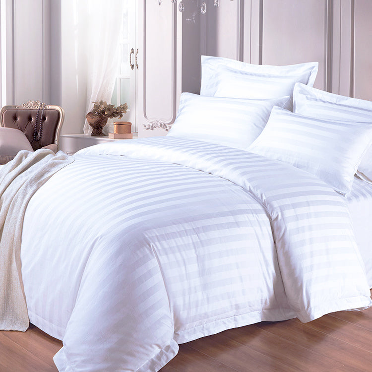 Cheap Cheap Price 240 Thread Count Duvet Cover Set Satin Stripe Wholesale Choice Hotels Bedding