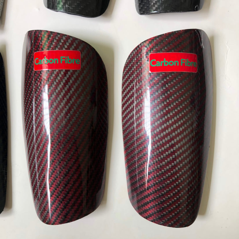 Custom Logo Carbon Fiber Soccer Shin Guard Lightweight Colorful Football Shin Guards