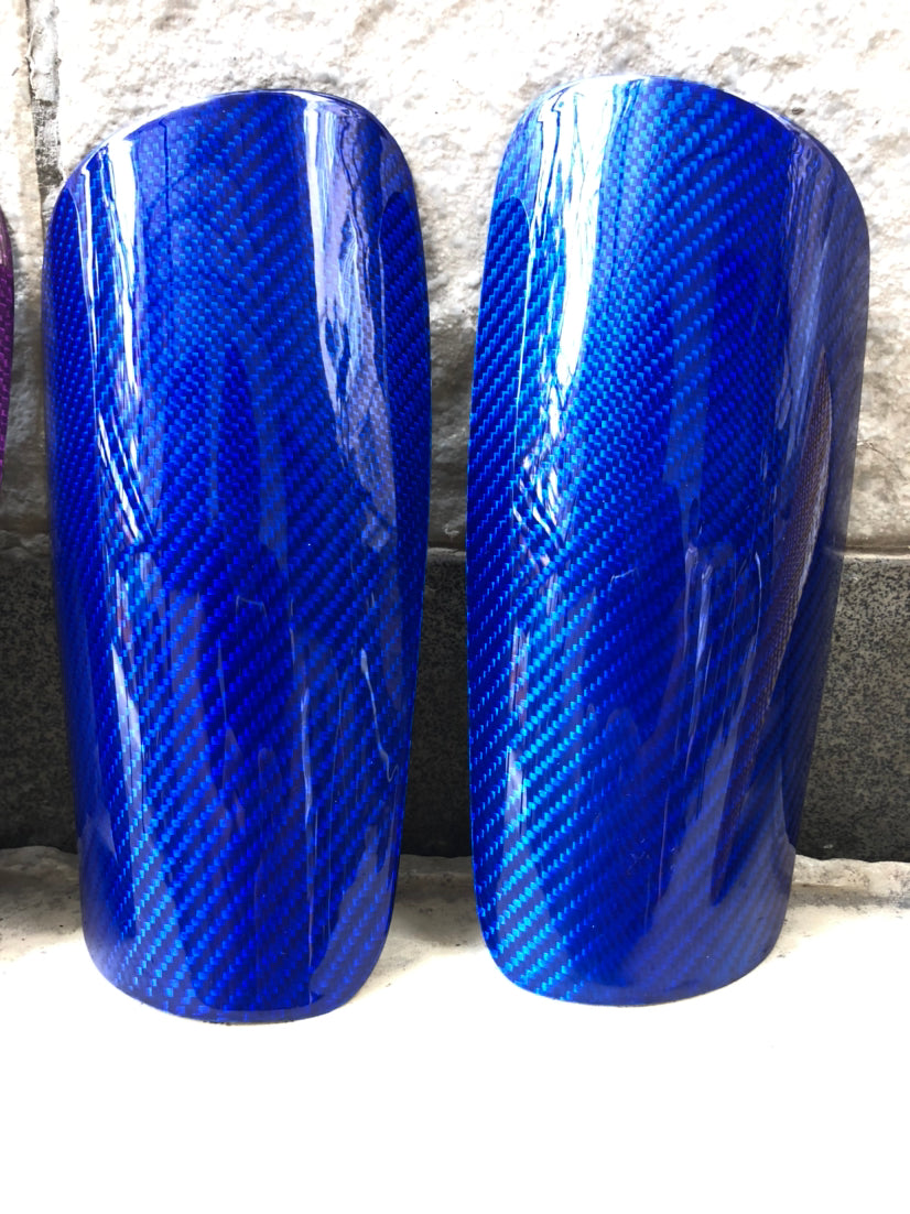 Custom Logo Carbon Fiber Soccer Shin Guard Lightweight Colorful Football Shin Guards