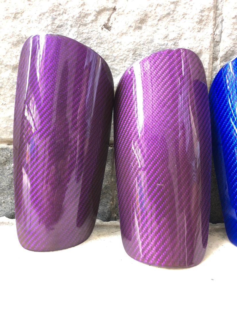 Custom Logo Carbon Fiber Soccer Shin Guard Lightweight Colorful Football Shin Guards
