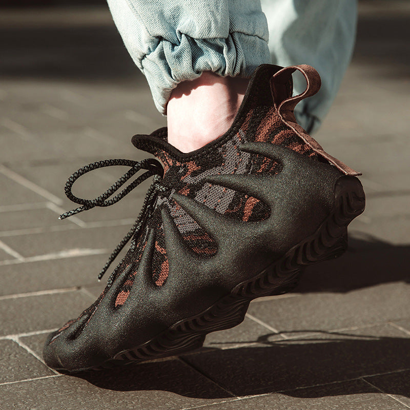 Men’s Fashion Running Sneakers – Black Athletic Shoes