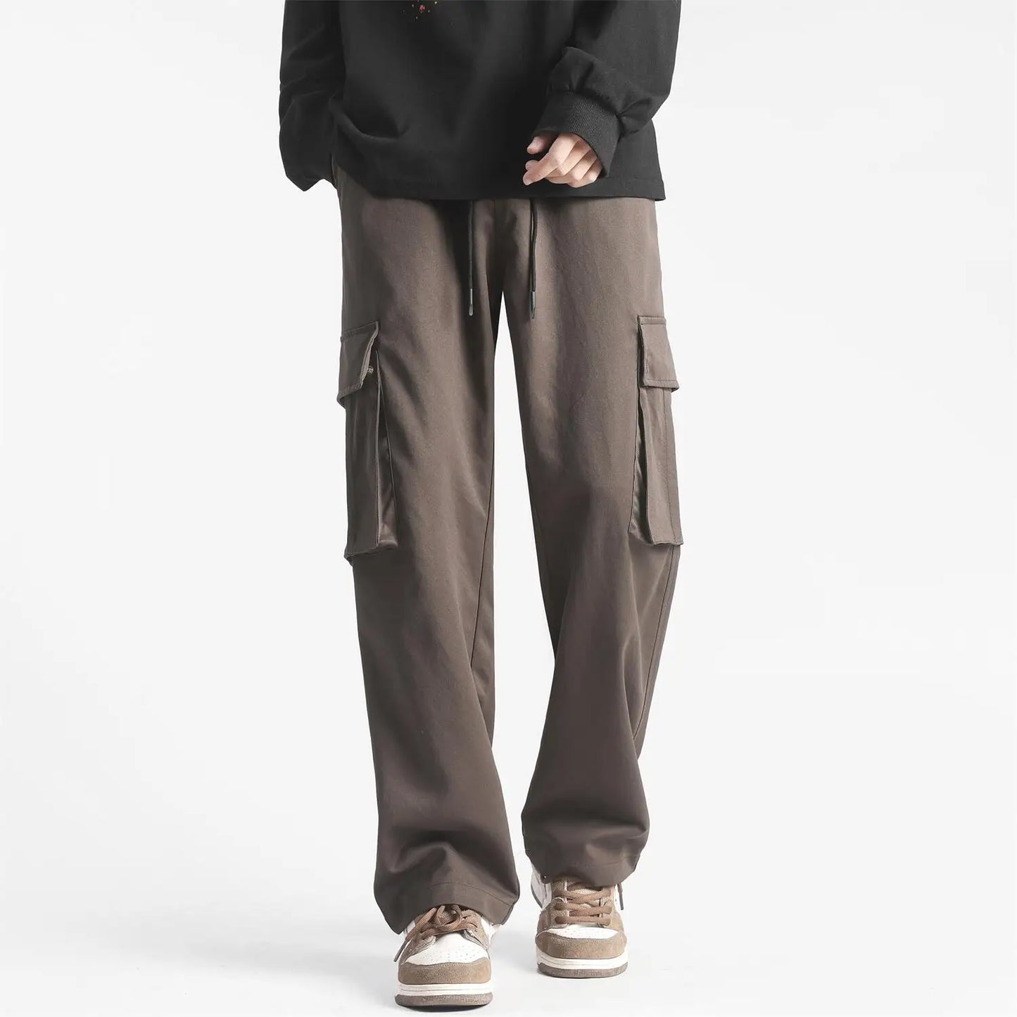 Side Pockets Cargo Harem Joggers Pants Men 2024 Military Army Green Pants Casual Harajuku Streetwear Sweatpant Male Pants Baggy
