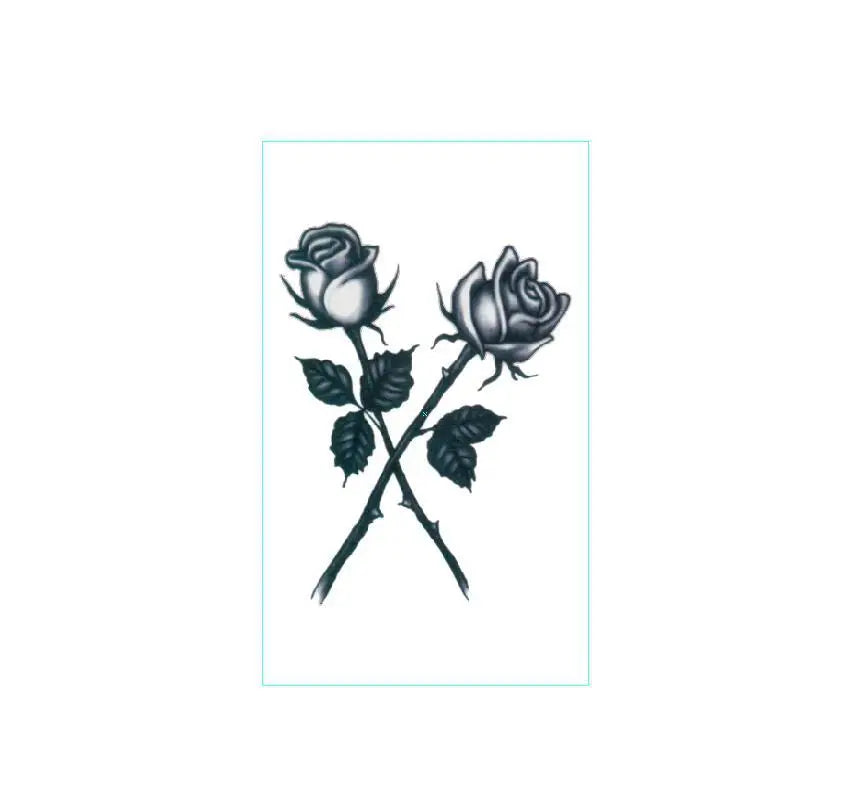 Temporary Tattoos Hand Back Fake Tattoo Sticker Dark Tattoo Stickers Black Smile Rose Tatto Witch Cube Arm Foot Tatoo Waterproof